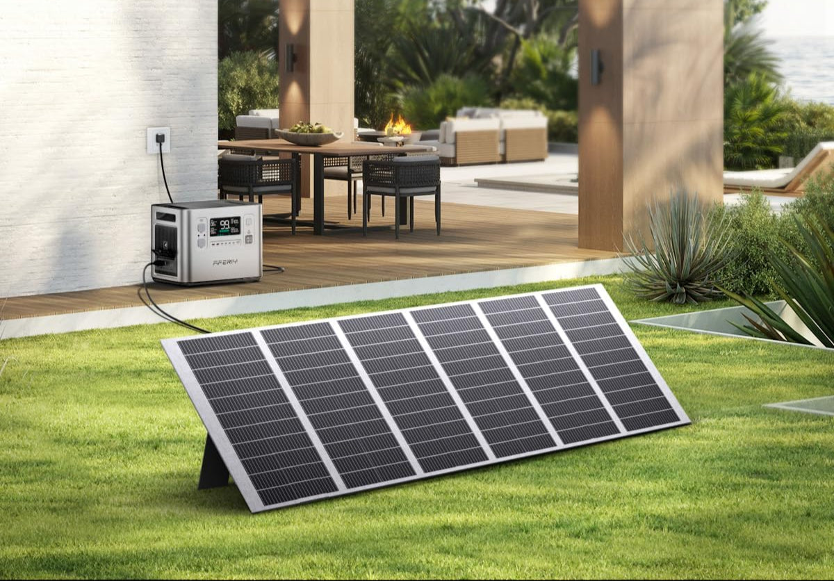 AFERIY Portable Powerstation 2400W, 2048Wh LiFePO4 Batterie, 1,5 Stunde Schnellladung, 13 Anschlüsse, Sinuswellen 230V, APP Mobile Stromversorgung für Outdoors Camping, Silber